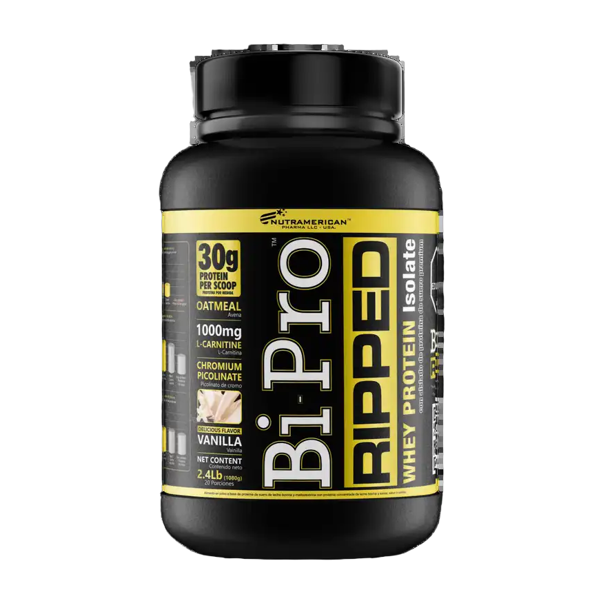 Bi Pro Ripped Nutramerican 2.4 Lb Vainilla · Whey, Caseína y L-Carnitina