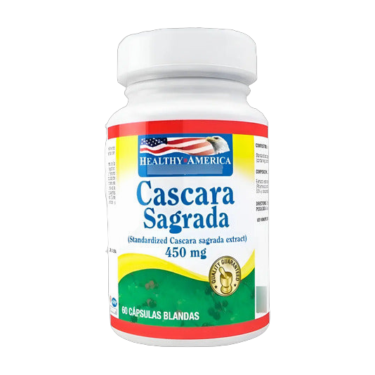 Cáscara Sagrada Healthy America 450 mg 60 Cápsulas Blandas