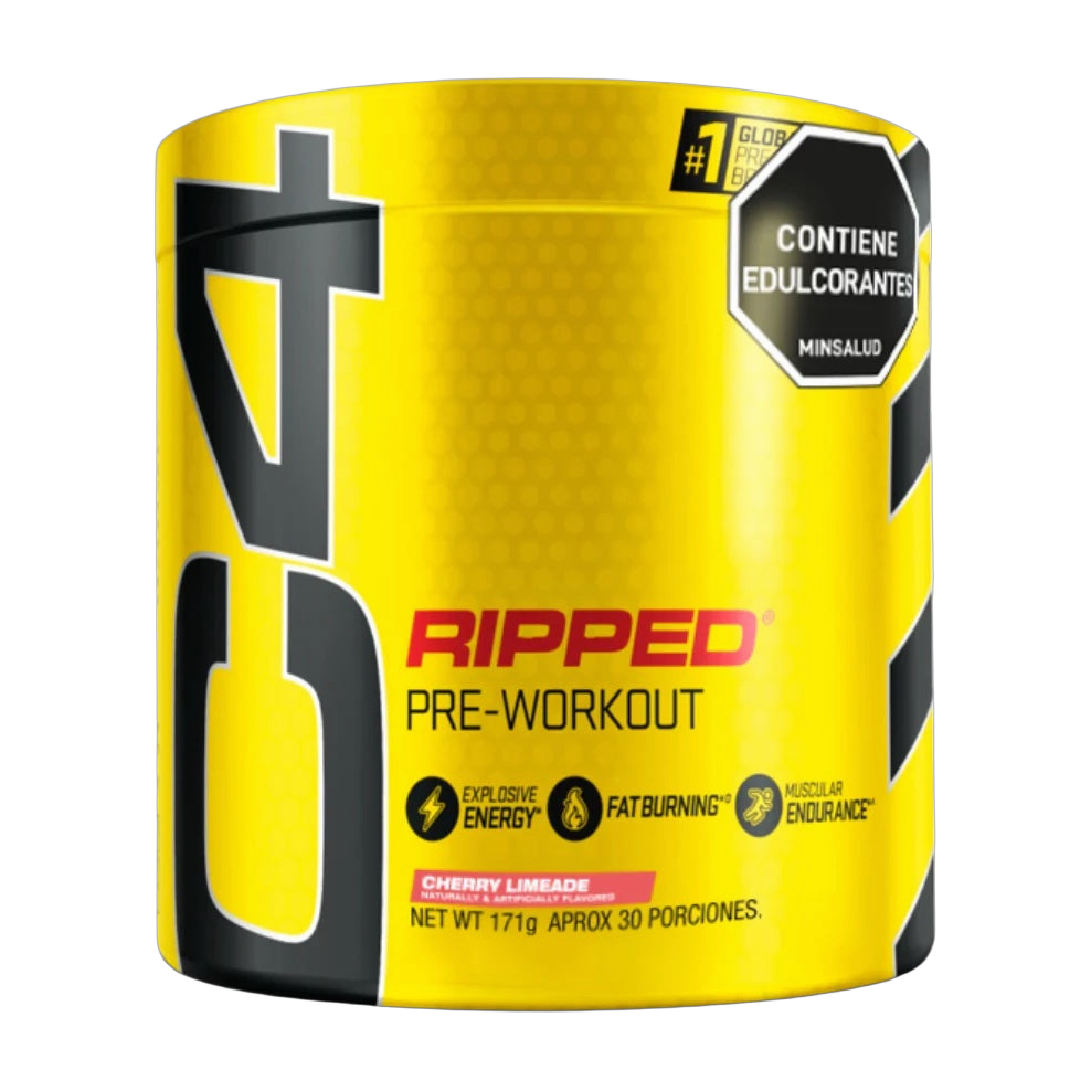 Cellucor C4 Ripped Pre-Workout 30 Porciones Cherry Limeade · 150 mg de Cafeína
