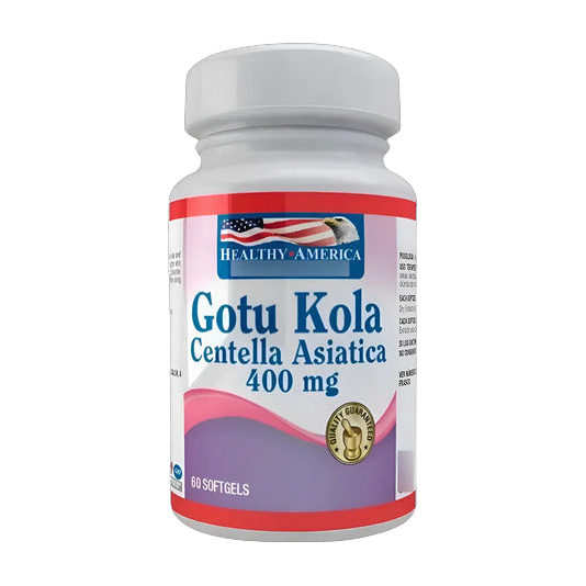 Centella Asiática Gotu Kola Healthy America 400 mg · 60 Softgels