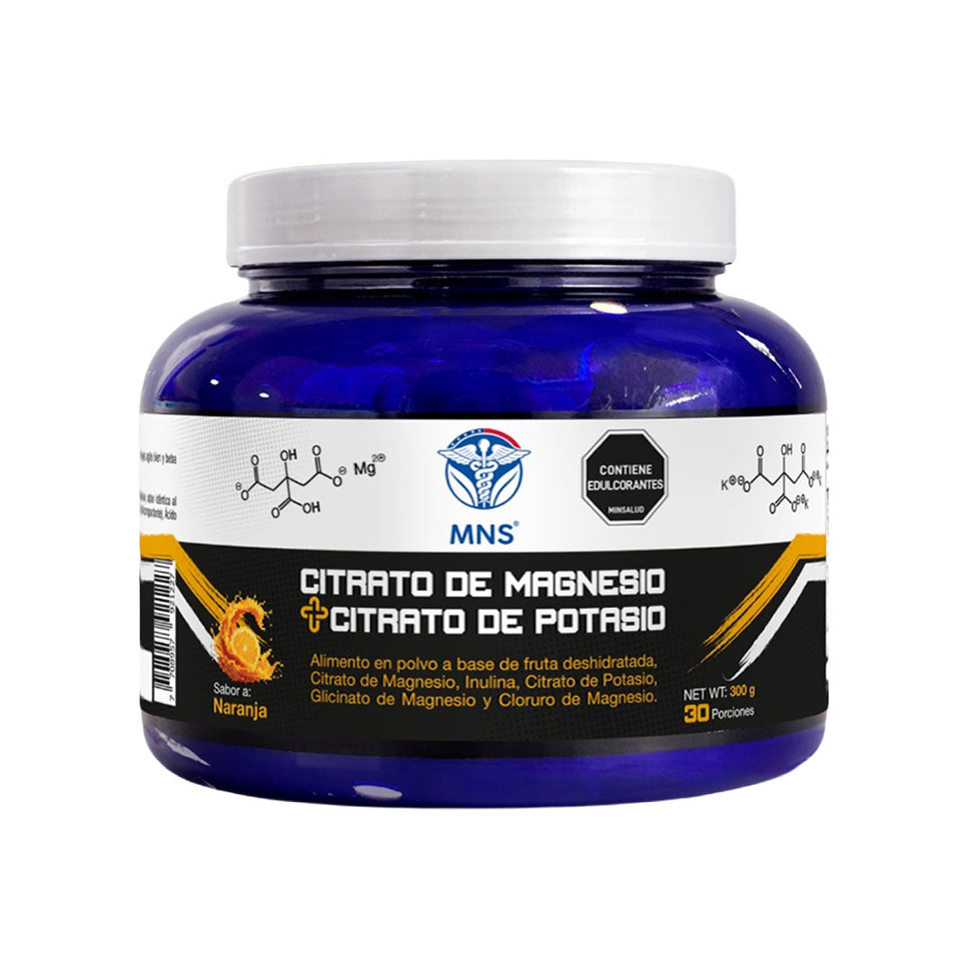 Citrato de Magnesio + Citrato de Potasio Sabor Naranja 300 g