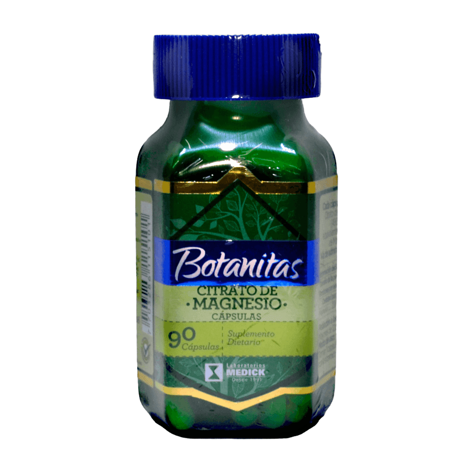 Citrato de Magnesio 490 mg Botanitas Medick · 90 Cápsulas