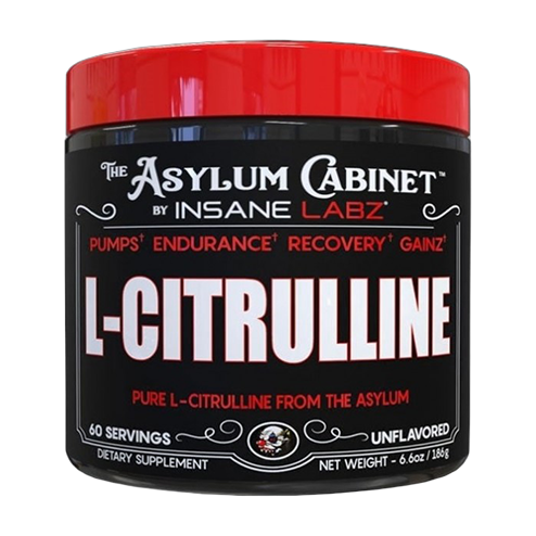 Insane Labz Asylum Cabinet L-Citrulina 3g · 60 Porciones · Sin Sabor