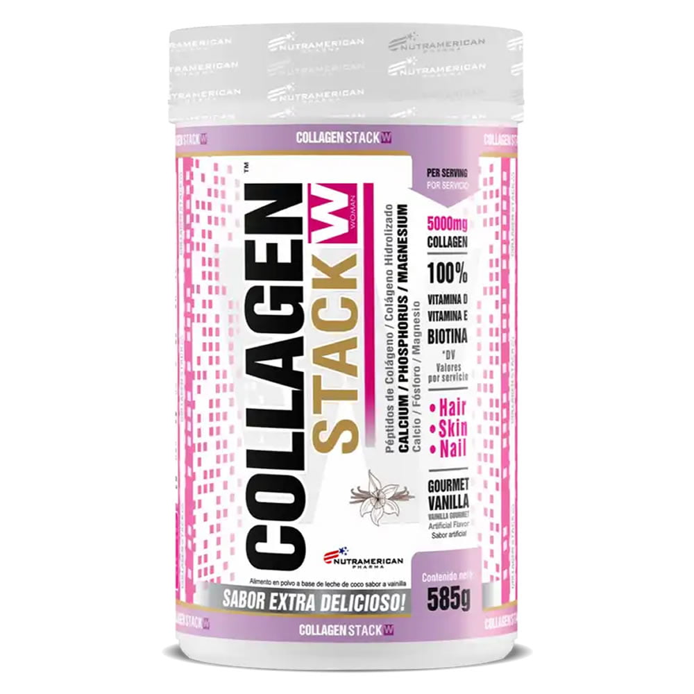 Collagen Stack W Nutramerican 585 g Vainilla