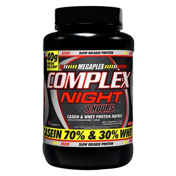 Complex Night Megaplex Caseína y Proteína de Suero 2.1 Lb Vainilla