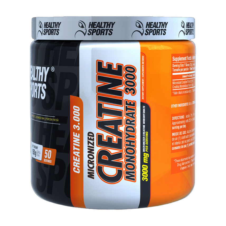 Creatina Monohidratada Micronizada Healthy Sports 150 g · 50 Servicios