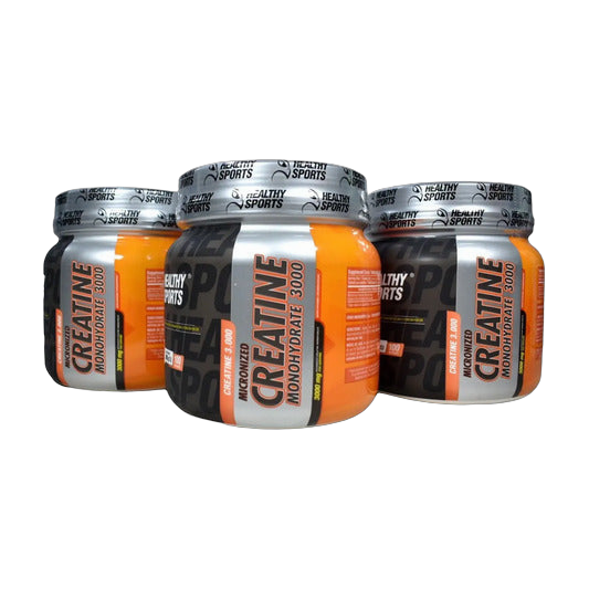 Creatina Monohidratada Micronizada Healthy Sports 300 g · 100 Servicios Sin Sabor
