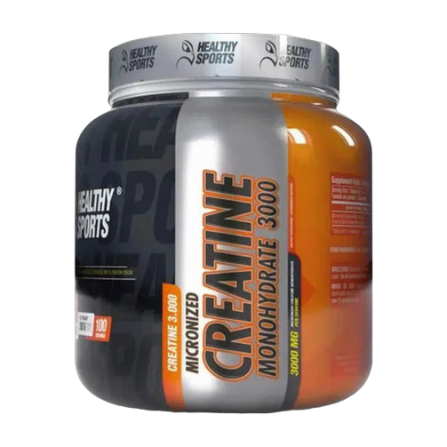 Creatina Monohidratada Micronizada Healthy Sports 300 g · 100 Servicios Sin Sabor