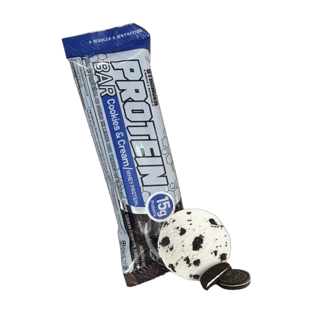 Doctor Stronger Cookies & Cream Strong Bar Unidad 50 g - Proteína de Suero