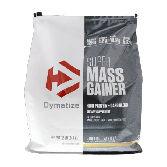 Dymatize Super Mass Gainer 12 Lb Vainilla · Alto Aporte Calórico