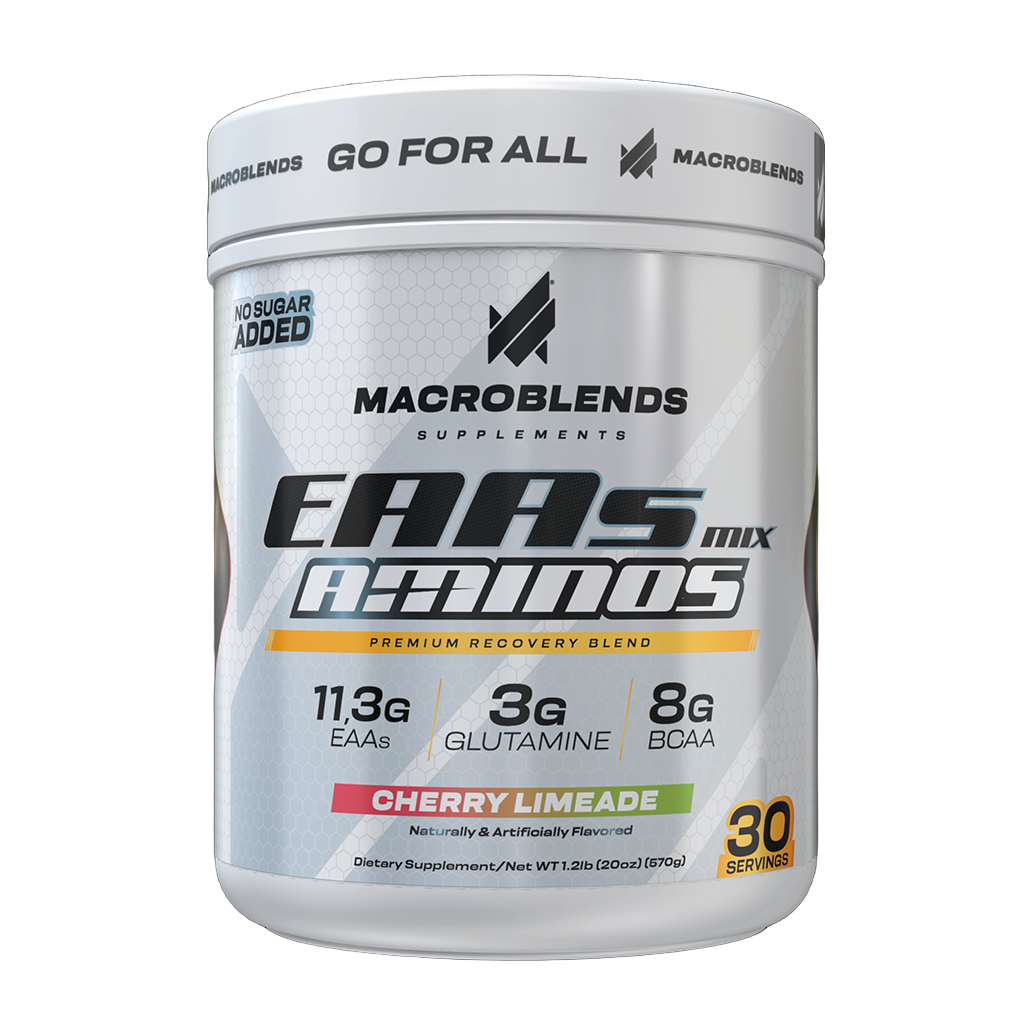 EAAs Mix Aminos Macroblends 570 g Cherry Limeade · Aminoácidos Esenciales con BCAA y Glutamina