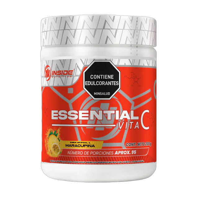 Essential Vita C Inside Nutrition 200 g Maracupiña · Vitamina C y Zinc
