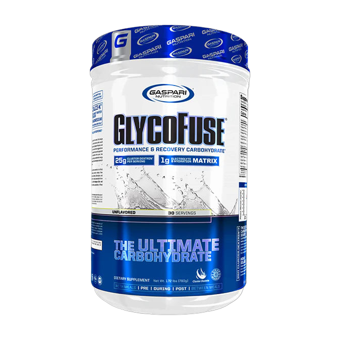 Gaspari GlycoFuse Carbohidratos con Electrolitos 780 g · Sin Sabor