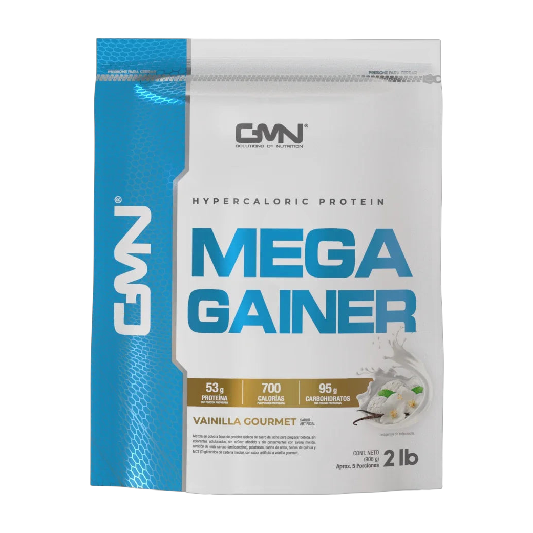 GMN Mega Gainer Alimento Hipercalórico en Polvo 2LB · Vainilla