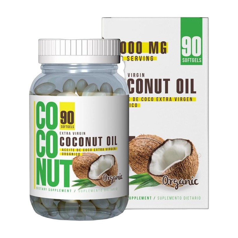 Healthy America Aceite de Coco Virgen Orgánico 3.000 mg · 90 Cápsulas Blandas