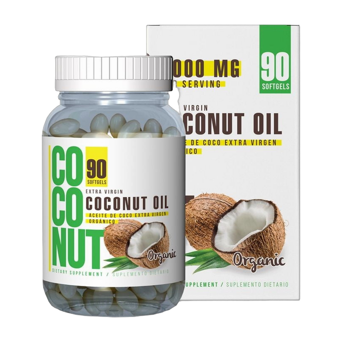 Healthy America Aceite de Coco Virgen Orgánico 3.000 mg · 90 Cápsulas Blandas
