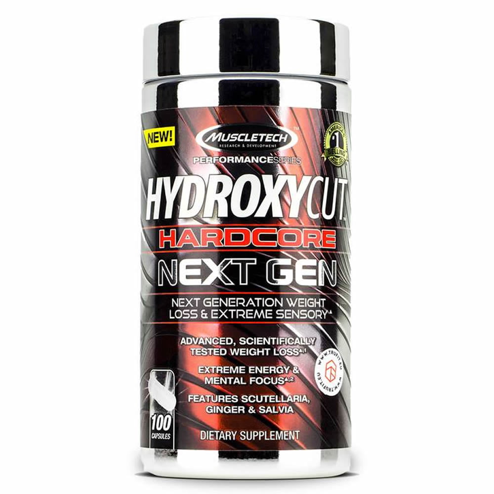 Hydroxycut Hardcore Next Gen MuscleTech 100 Cápsulas