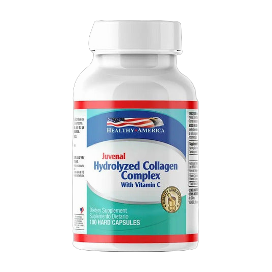 Juvenal Colágeno Hidrolizado Verisol Healthy America · 100 Cápsulas con Vitamina C