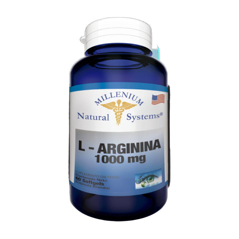 L-Arginina 1000 mg Millenium 60 Softgels