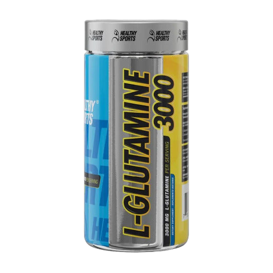 L-Glutamina 3000 mg Healthy Sports 120 Cápsulas · Sin Sabor