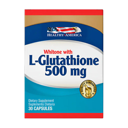 L-Glutathion 500 mg Healthy America 30 Cápsulas · Antioxidante