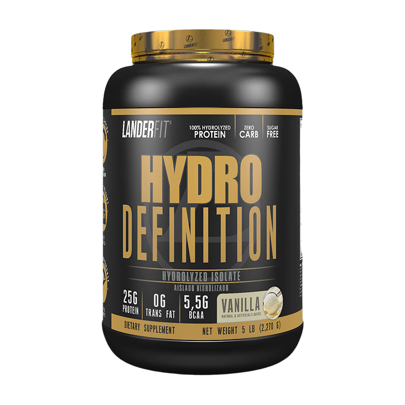 LanderFit Hydro Definition 5 Lb Vainilla · Proteína Aislada Hidrolizada