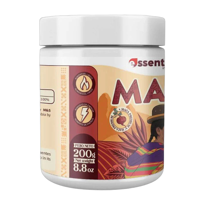 Maca Roja en Polvo Essential Food 200 g · Energía y Vitalidad