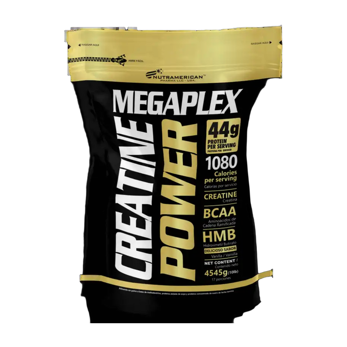 Megaplex Creatine Power 10 Lb · Hipercalórico Deportivo