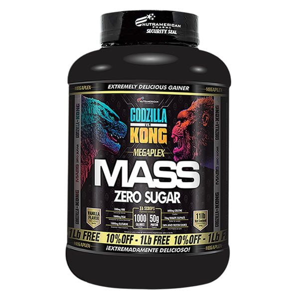 Megaplex Mass Zero Sugar Alimento Hipercalórico en Polvo 11 Lb Vainilla