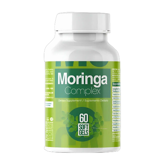 Moringa Complex Healthy America 1200 mg 60 Softgels · Hoja, Semilla y Fruto