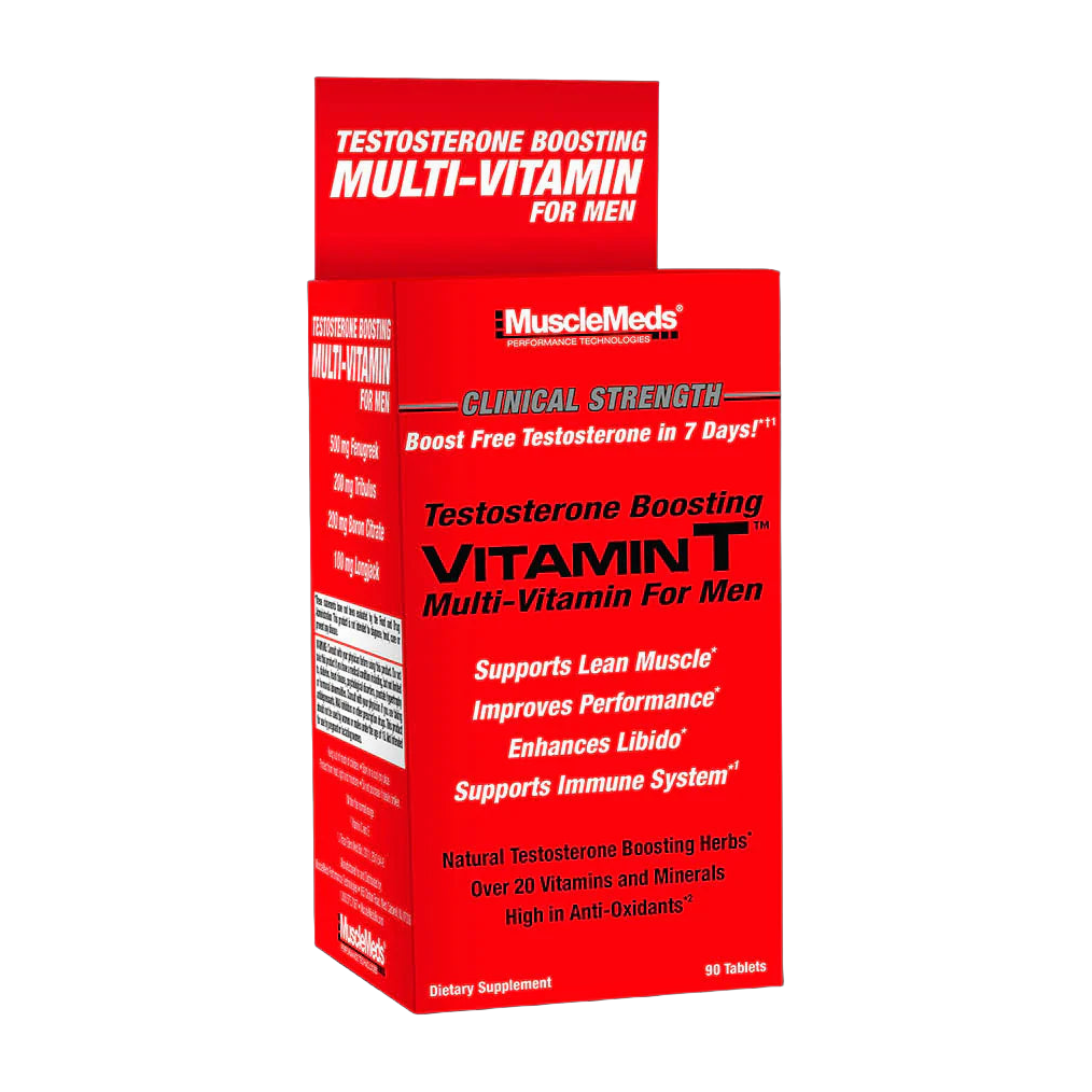 Vitamin T MuscleMeds 90 Tabletas · Multivitamínico para Hombre