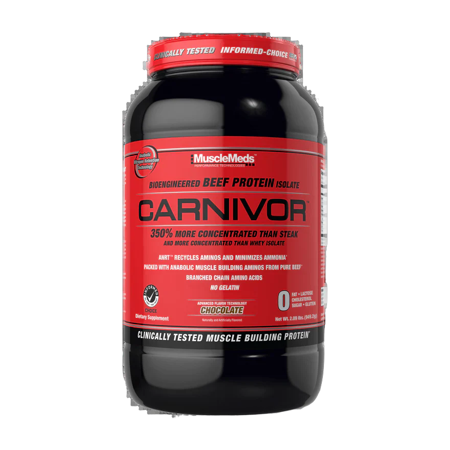 MuscleMeds Carnivor Isolate 2.09 Lb · Proteína Aislada de Res Sin Lactosa