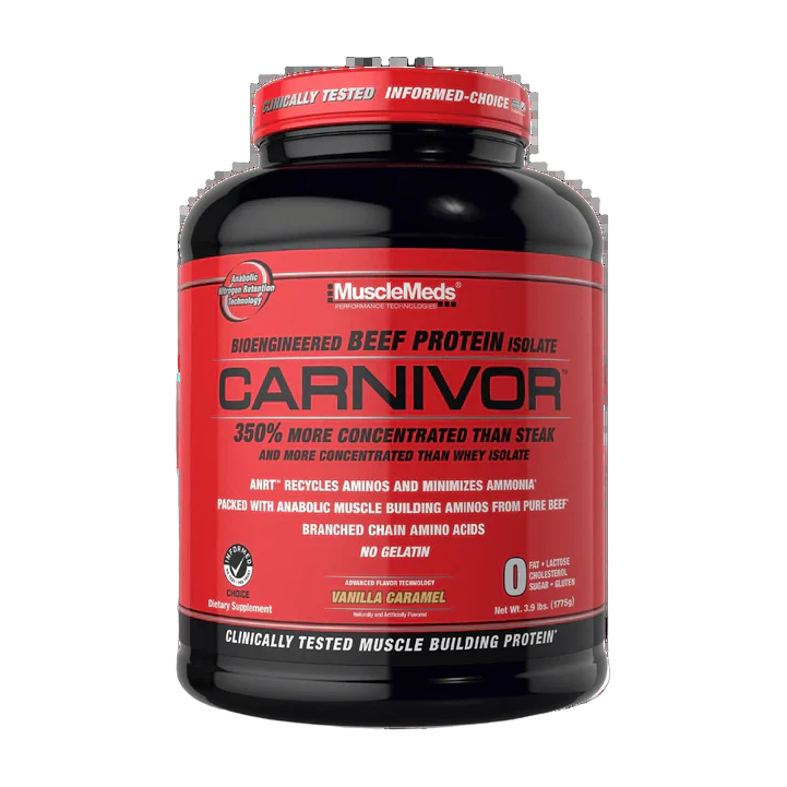 MuscleMeds Carnivor Isolate 3.9 Lb · Proteína Aislada de Res Sin Lactosa