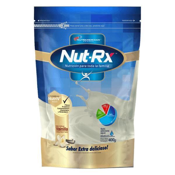 Nut-Rx Nutramerican Alimento en Polvo con Vitaminas y Minerales 400 g Vainilla