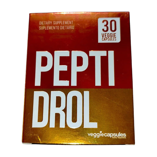 Peptidrol Healthy America 30 Cápsulas Vegetales · Betaína HCl, Pepsina y Zinc-Carnosina