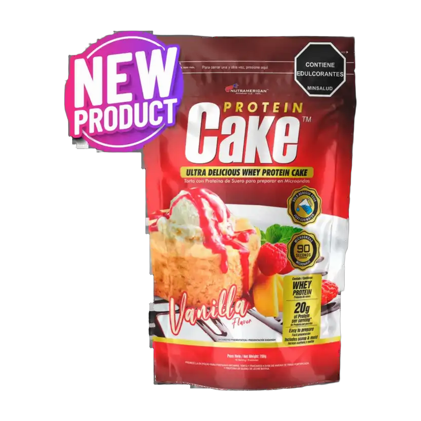 Protein Cake Nutramerican Pharma 700 g · Torta Proteíca en Polvo Lista en Microondas