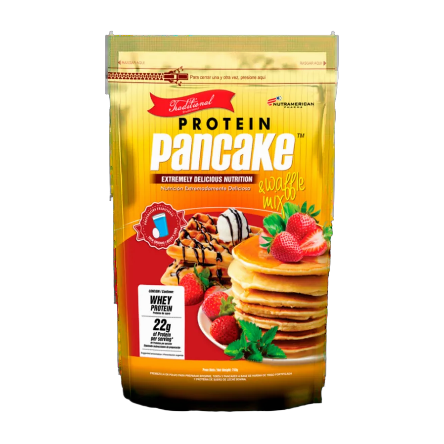 Protein Pancake Tradicional Nutramerican Pharma 750 g · Mezcla Proteíca para Panqueques