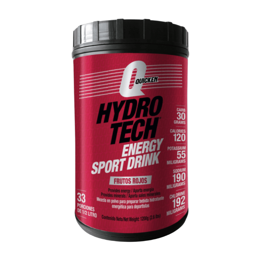 Quicken Hydrotech Bebida Hidratante en Polvo 1200 g · Frutos Rojos