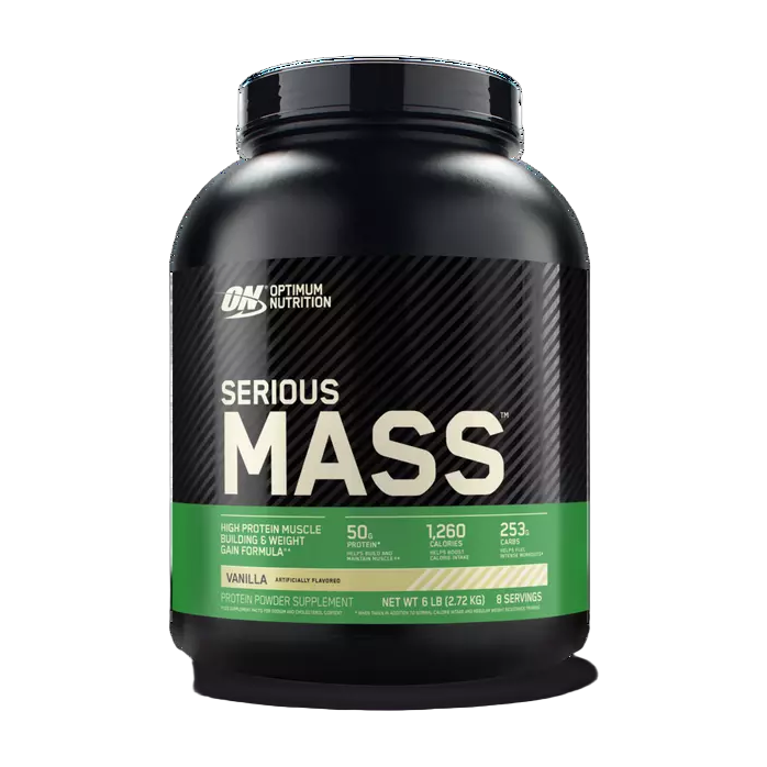 Serious Mass Optimum Nutrition 6 Lb · Vainilla