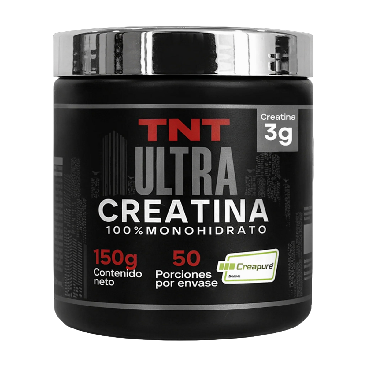 TNT Ultra Creatina Monohidrato Creapure 150 g · 50 Porciones