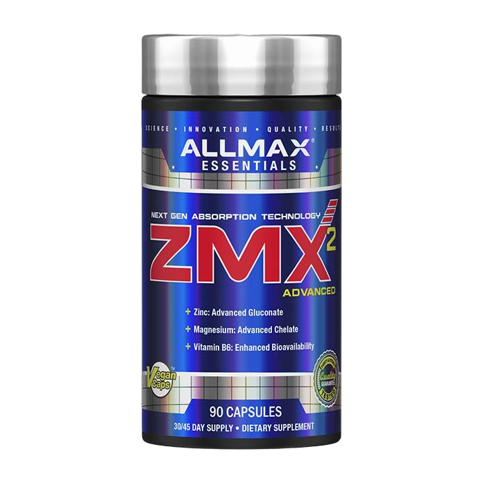ZMX2 Allmax 90 Cápsulas · Zinc, Magnesio y Vitamina B6